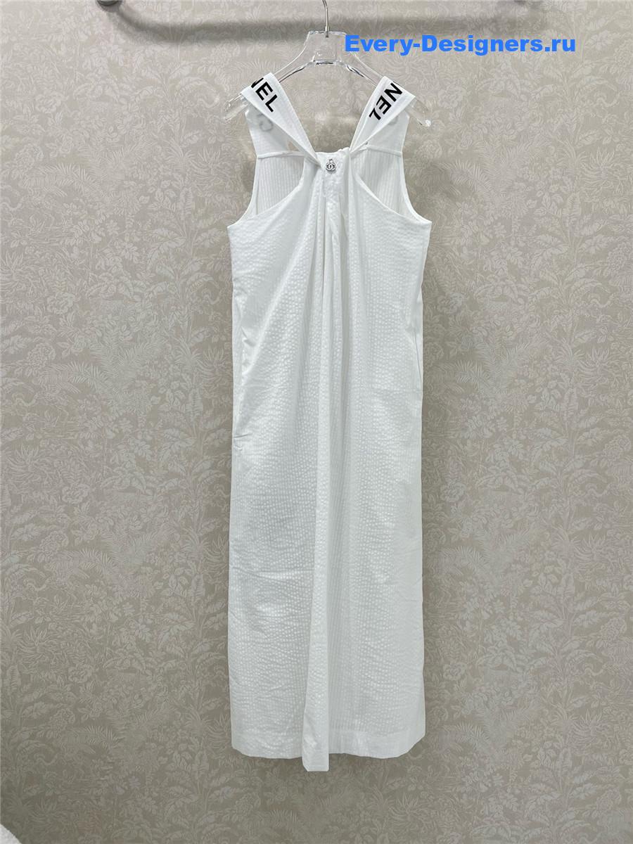 Ch**el white slit skirt