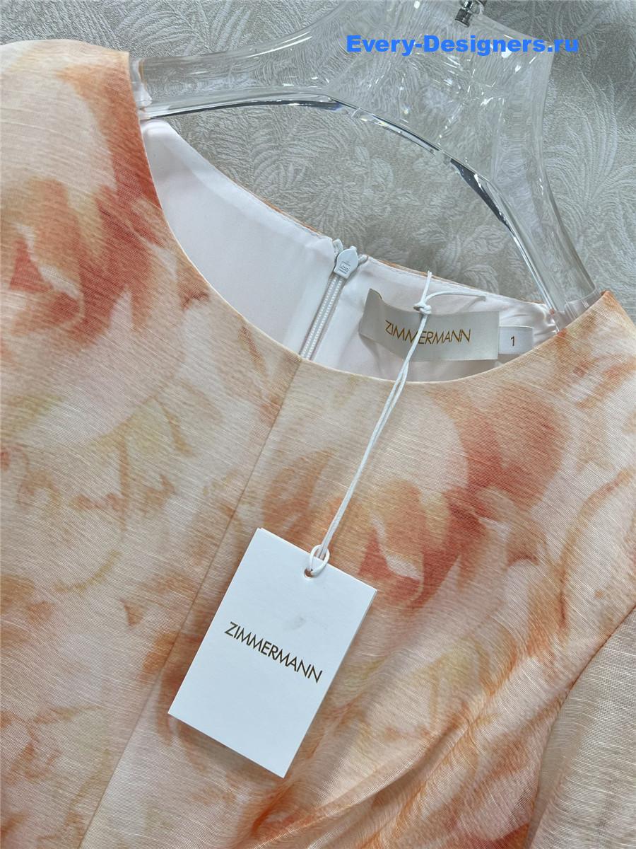 Zimm Floral Pleated Maxi Dress