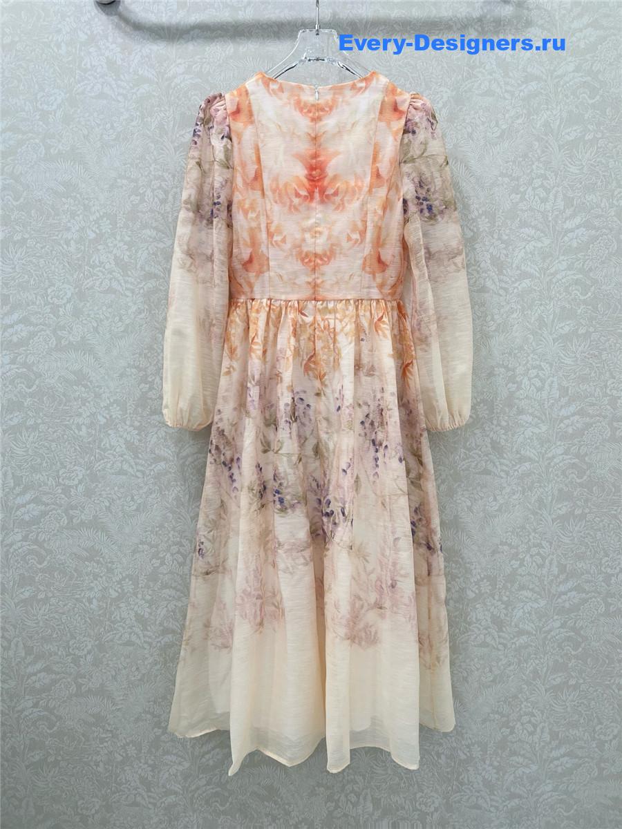 Zimm Floral Pleated Maxi Dress