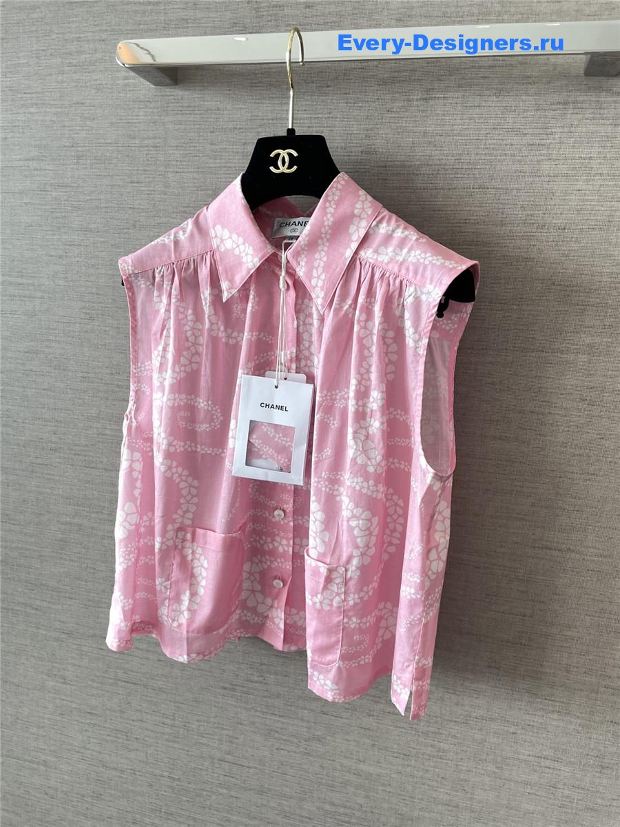 Ch**el coco beach pink vest