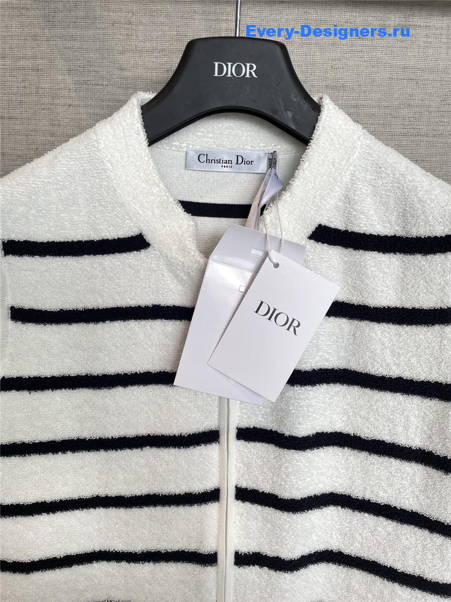 D10riviera striped terry vest