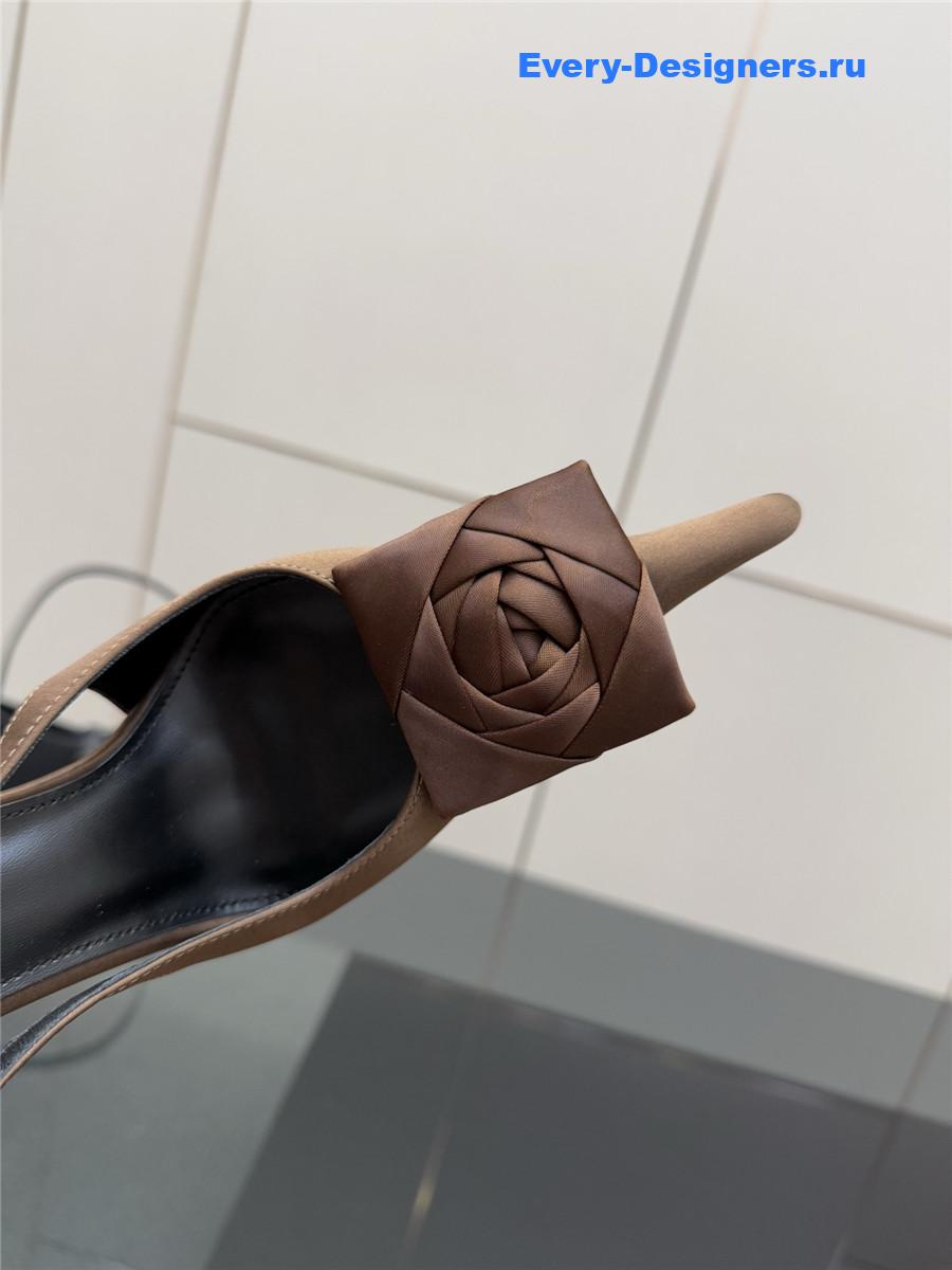 Sa1nt Lau*nt bow slingback pumps