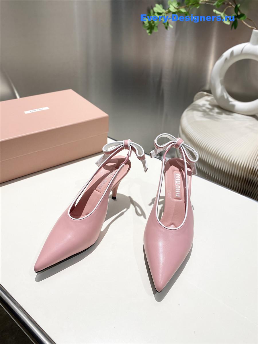 Miu Miu Pink Kitten Heel Pumps