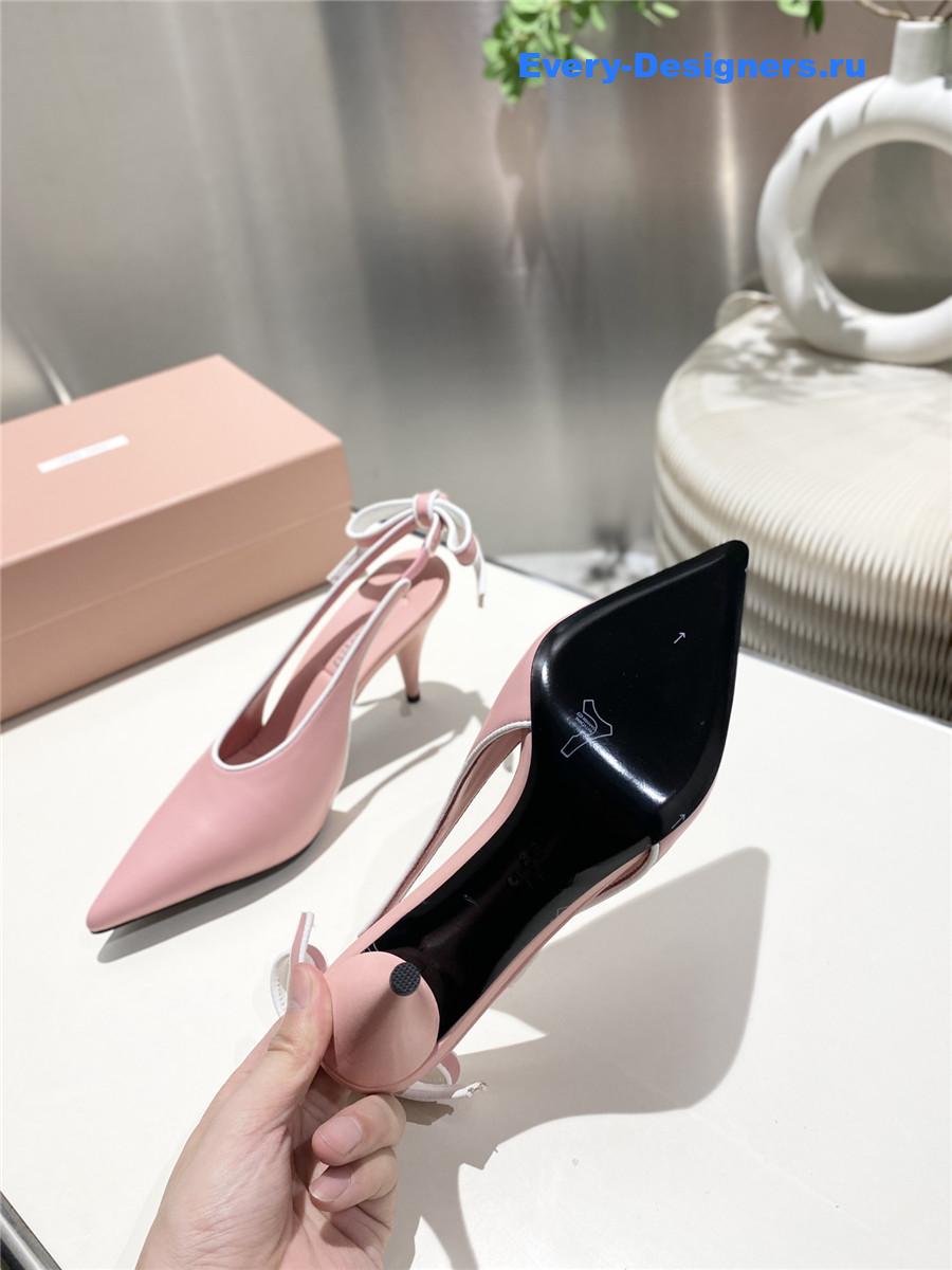 Miu Miu Pink Kitten Heel Pumps