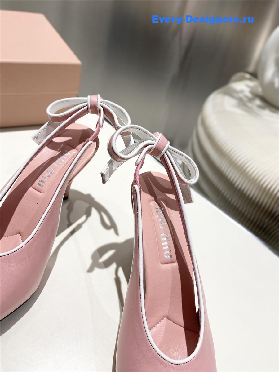 Miu Miu Pink Kitten Heel Pumps