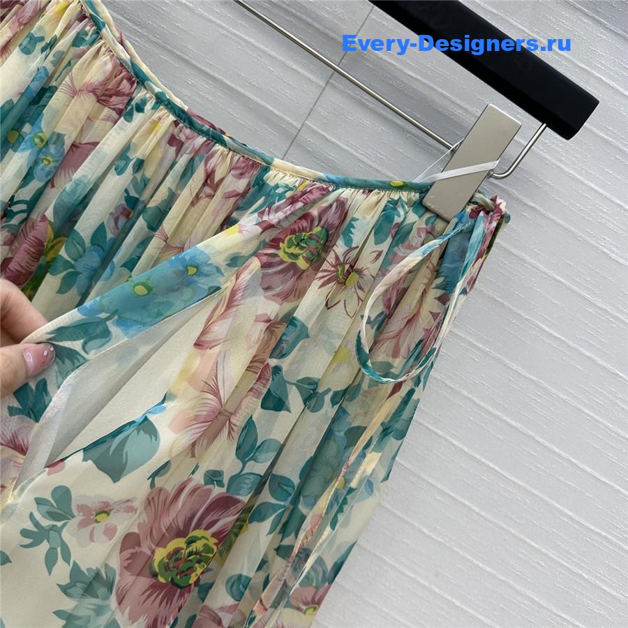 Chloé Silk Chiffon Maxi Skirt