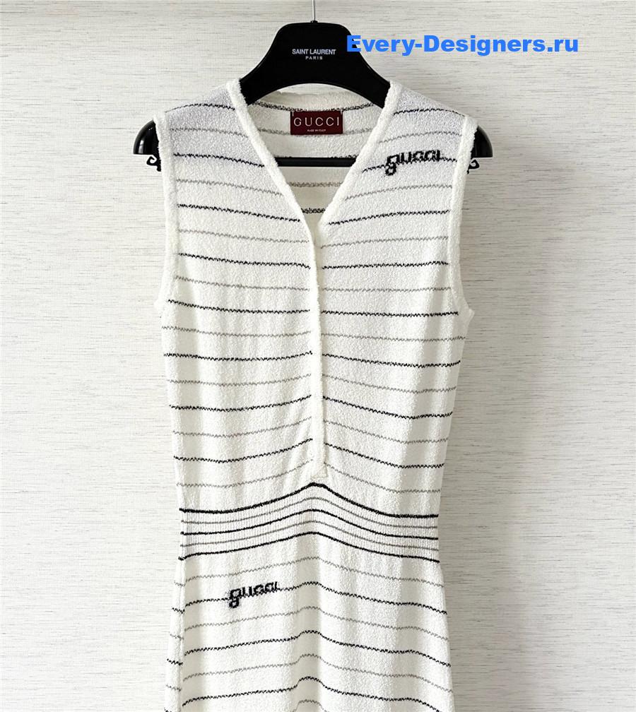 Gvc*1 striped cotton dress
