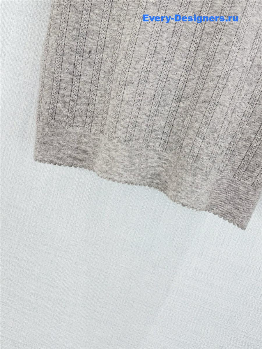 Miu Miu U-Neck Lace Knit Vest