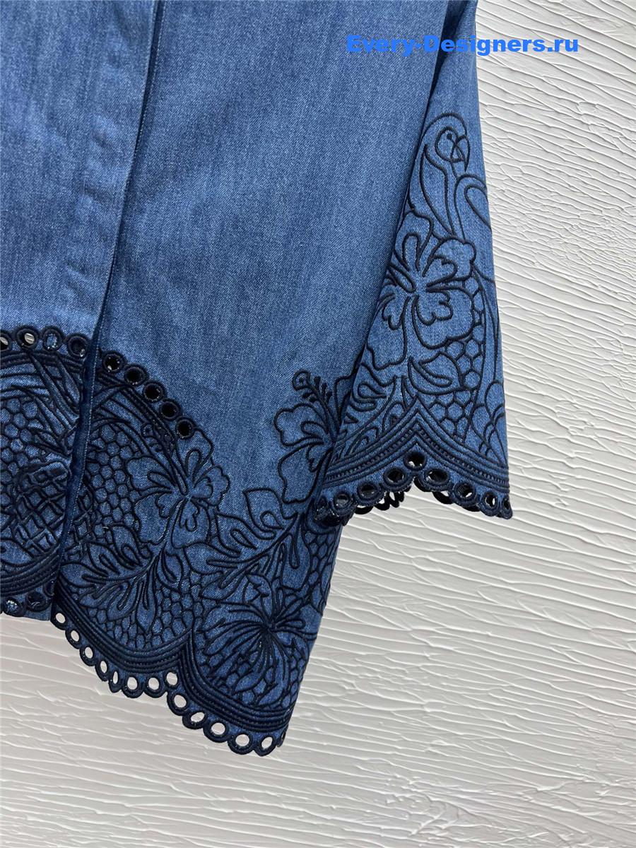 Zimm Coco Embroidered Denim Shirt