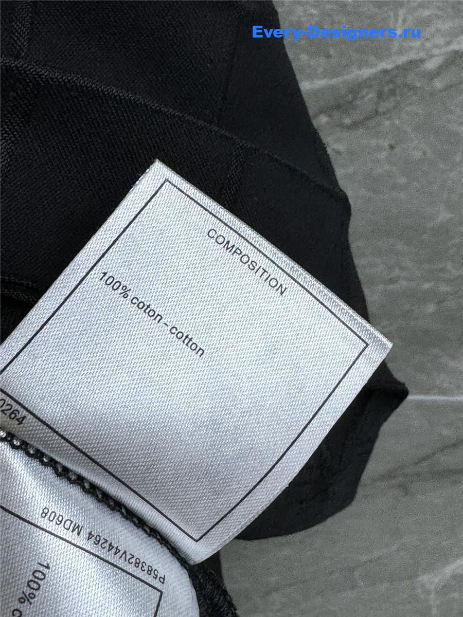 Ch**el black cc beaded t-shirt