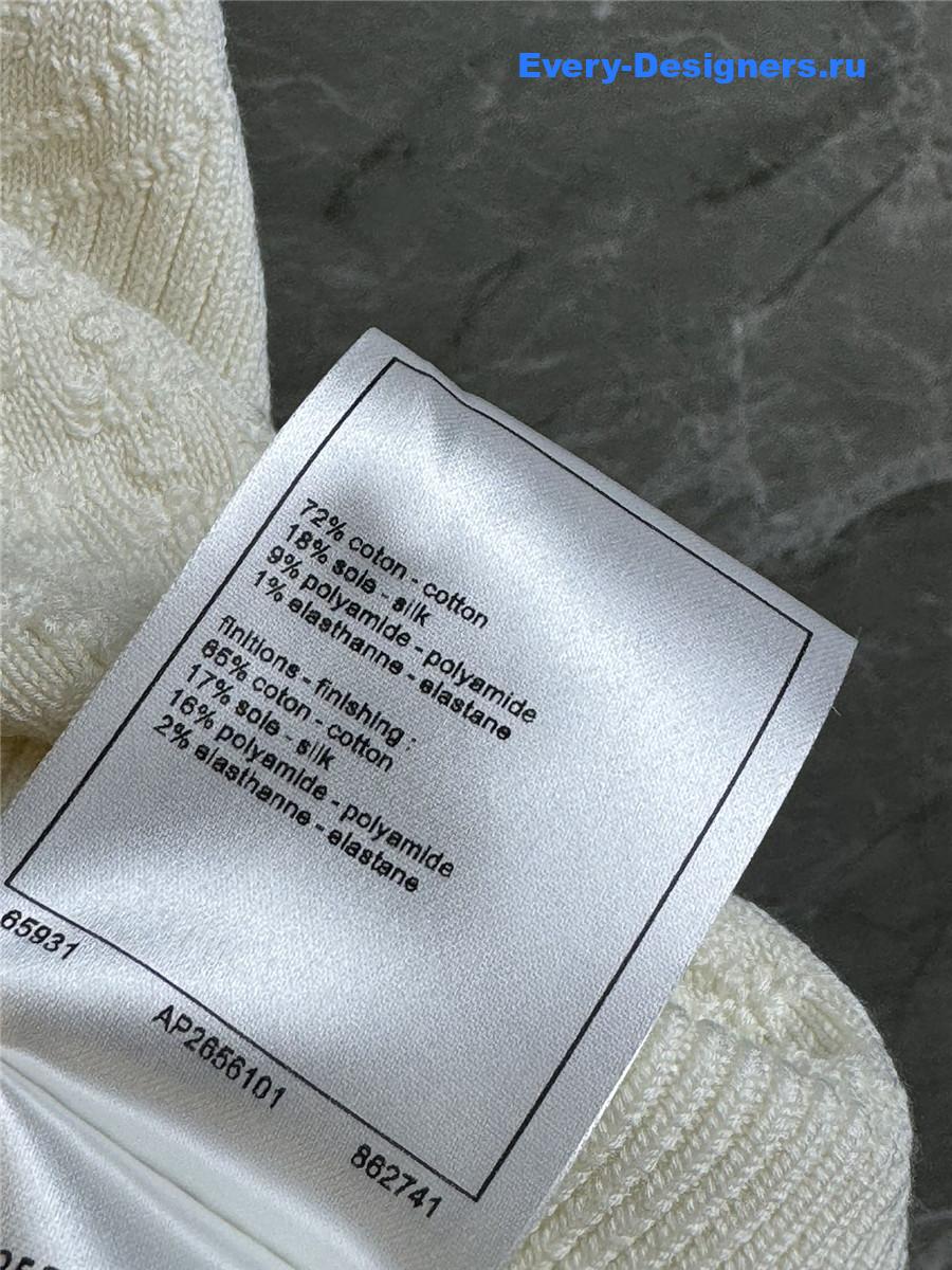 Ch**el white rhinestone camisole vest