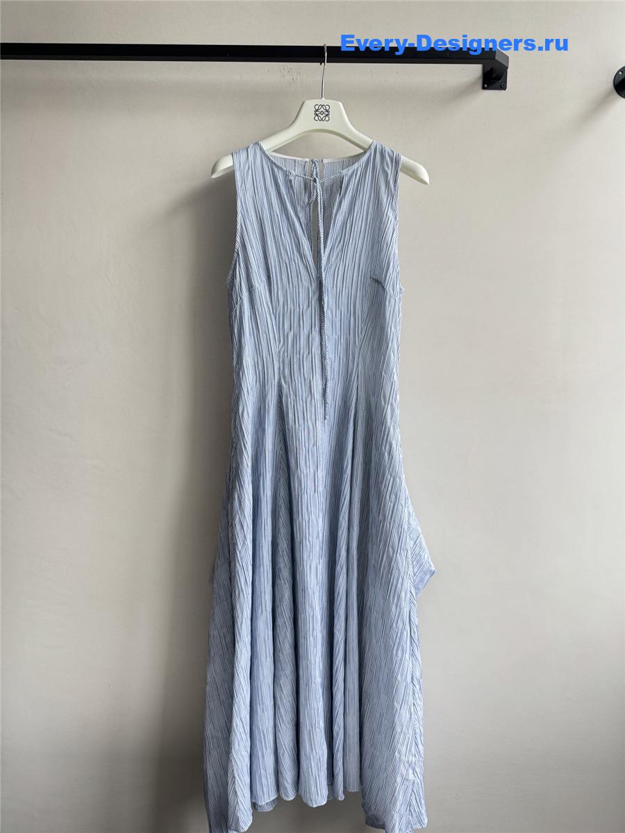 L0ew* clear blue cotton midi dress