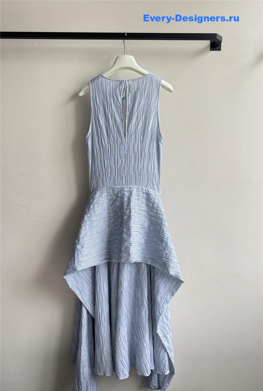 L0ew* clear blue cotton midi dress