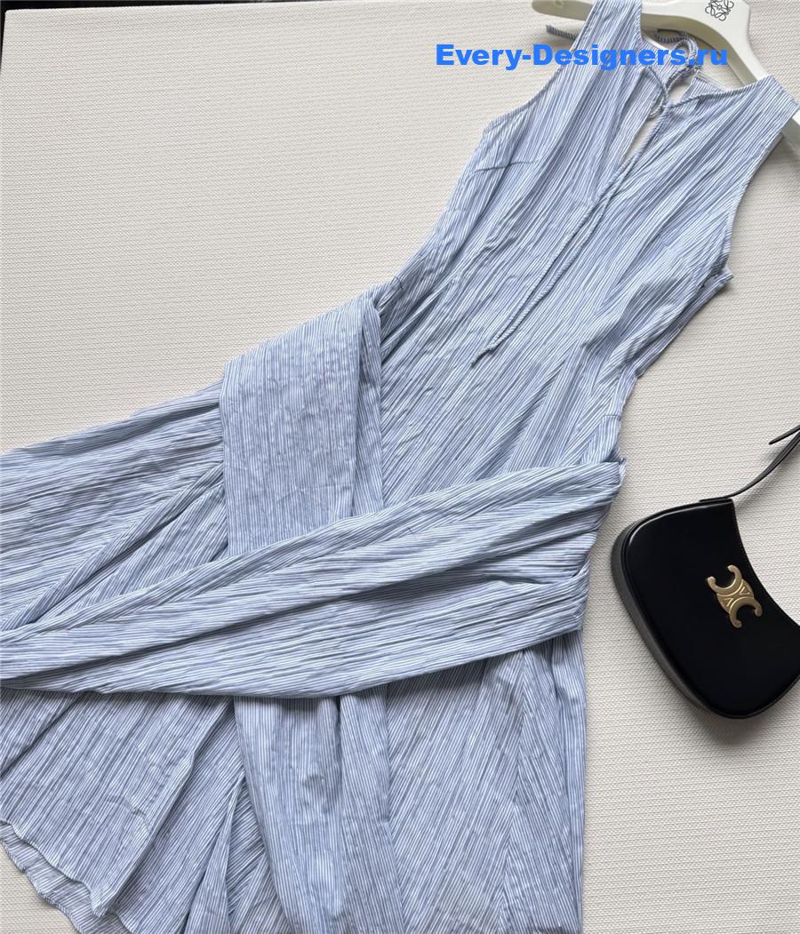 L0ew* clear blue cotton midi dress
