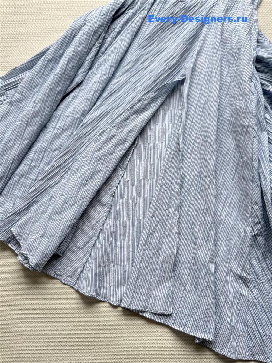 L0ew* clear blue cotton midi dress