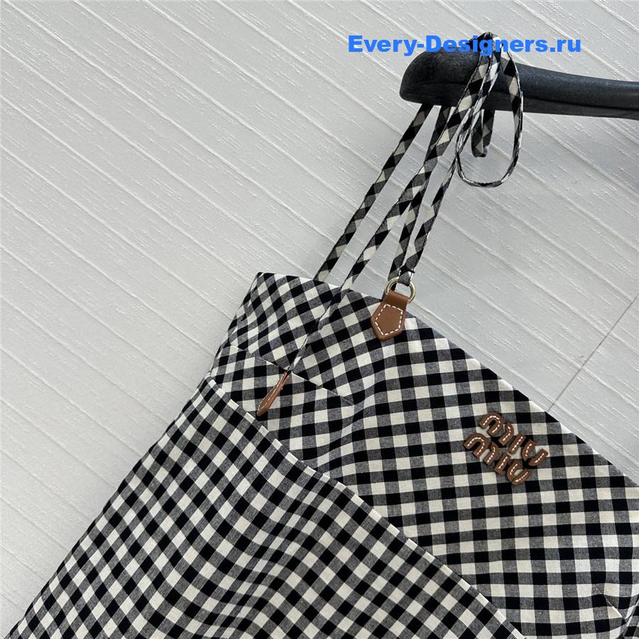 Miu Miu Gingham Check Mini-Dress