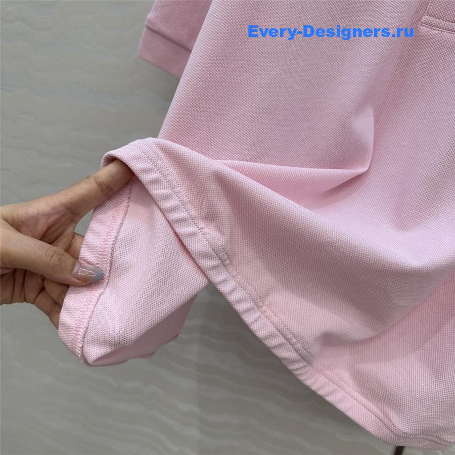 L0ew* pink cotton polo shirt
