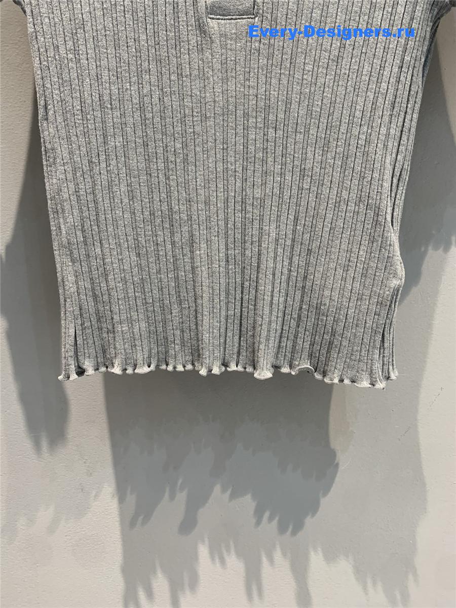 F**di grey polo shirt