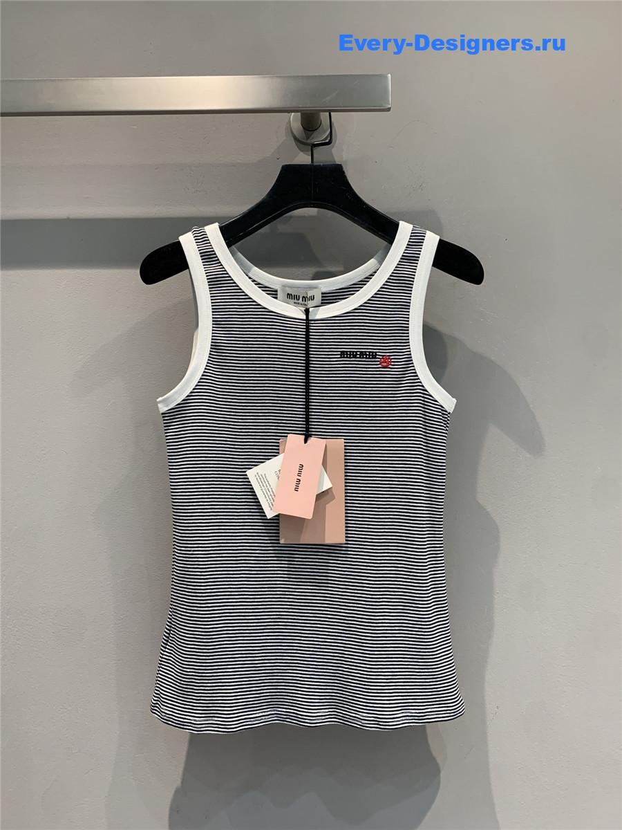 Miu Miu x Petit Bateau Ribbed Top