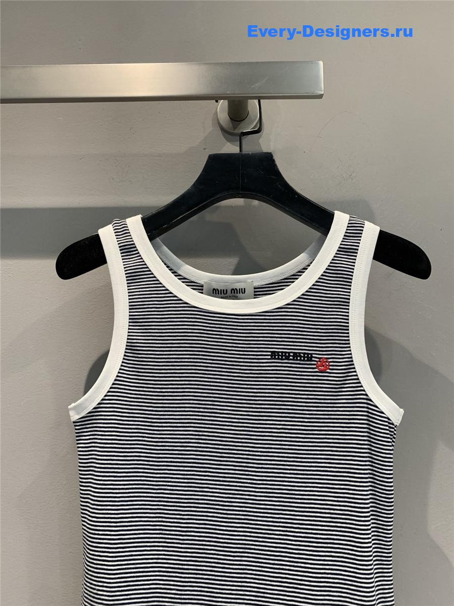 Miu Miu x Petit Bateau Ribbed Top