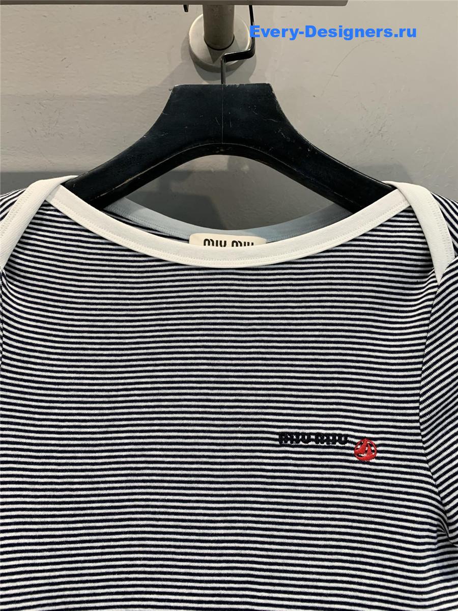Miu Miu x Petit Bateau Ribbed Tee