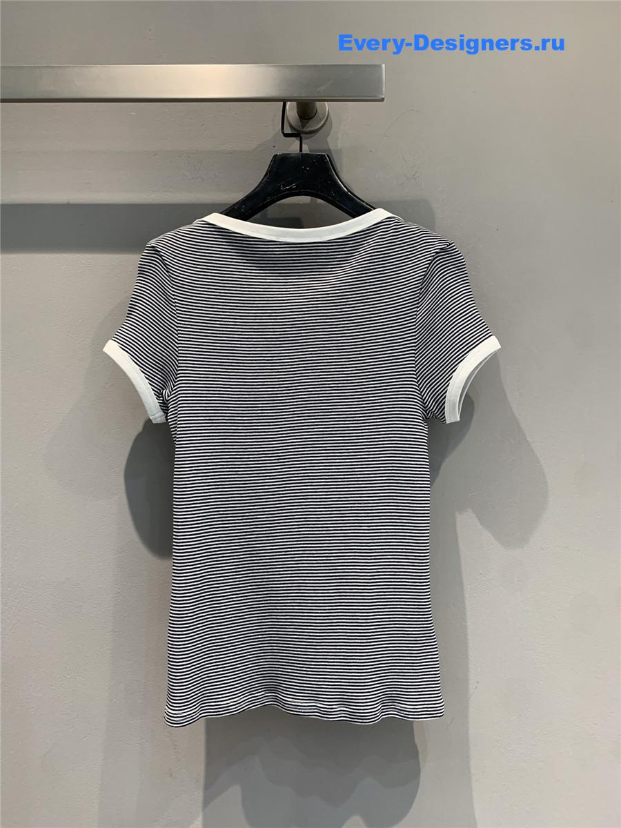 Miu Miu x Petit Bateau Ribbed Tee