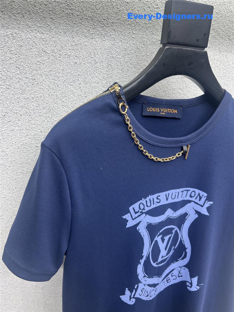 l0vis Vvtt0n zipper detail t-shirt