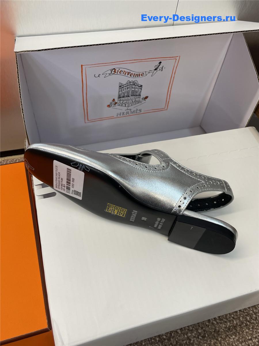 H**me5 kim silver slingback heels