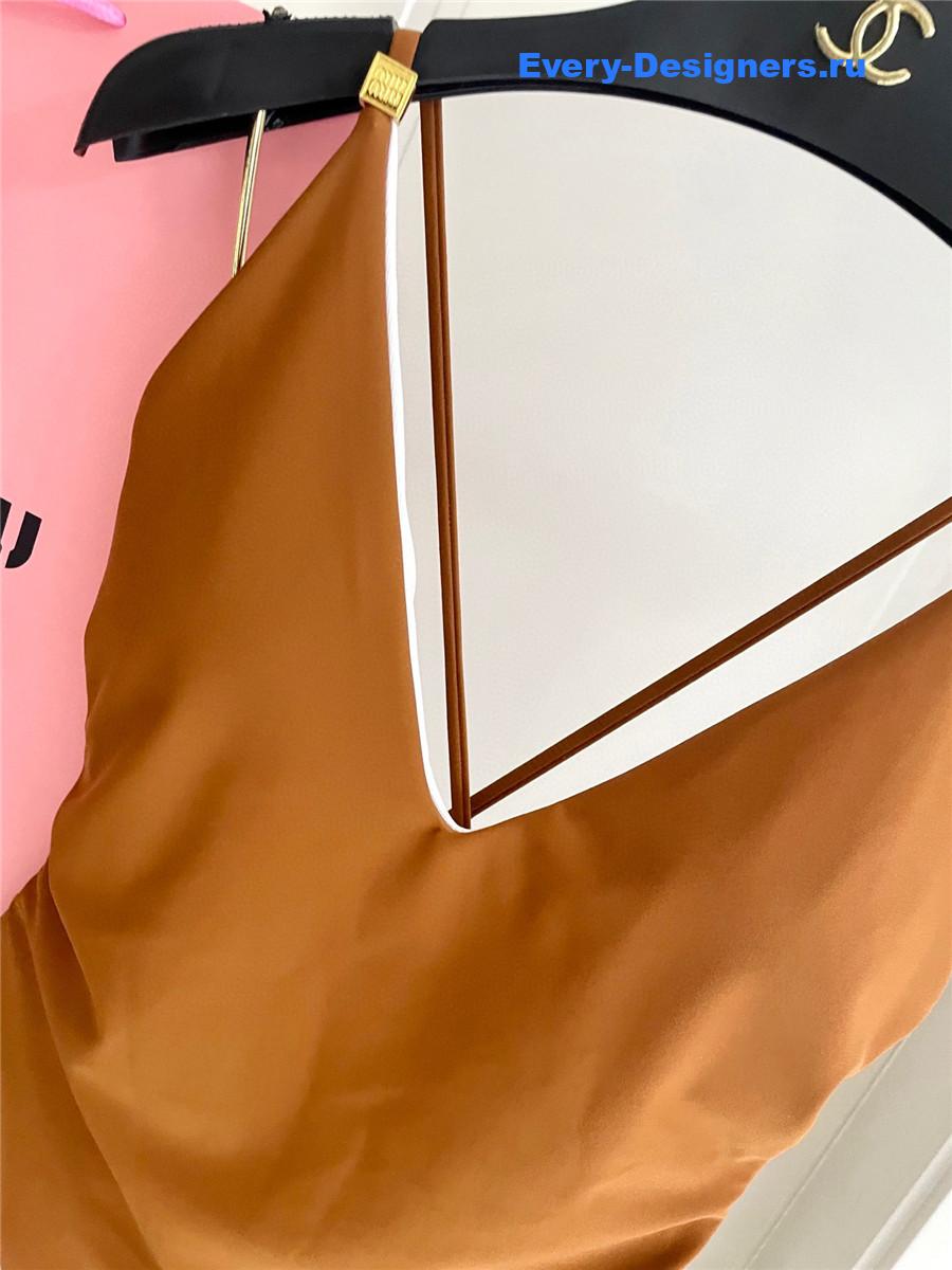 Miu Miu Brown One-Piece Swimsuit