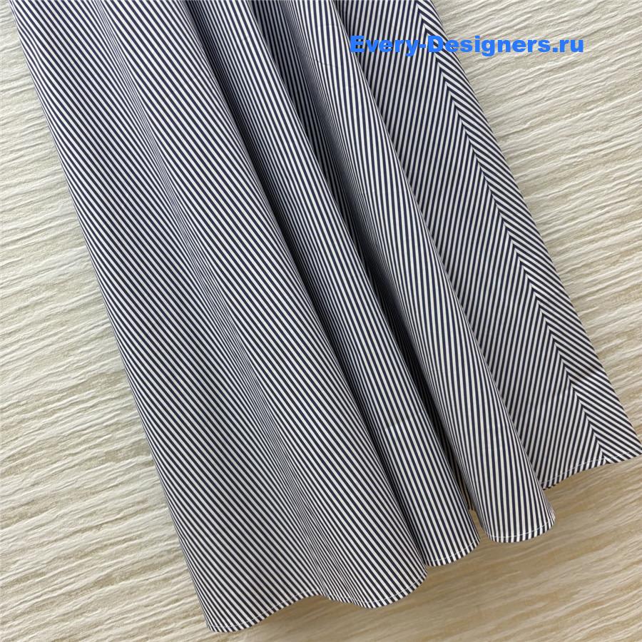 Sa1nt Lau*nt striped shirt dress