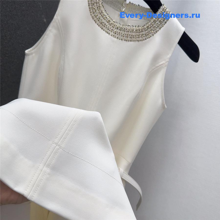 D10r cd beaded white dress