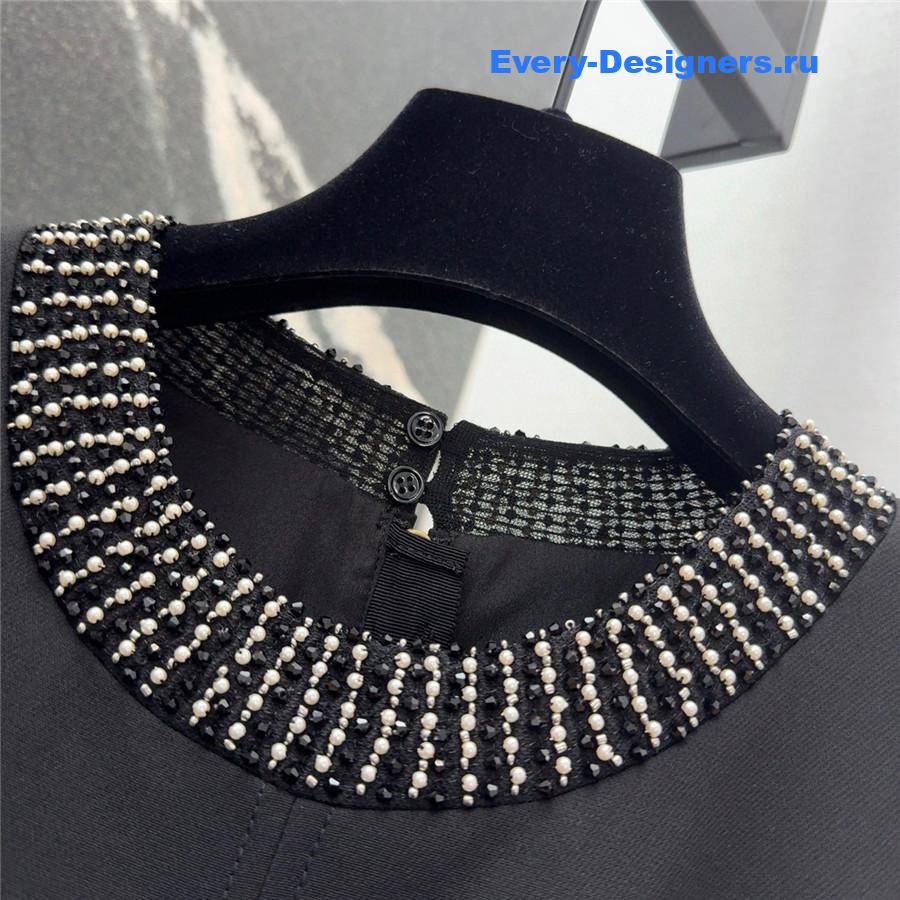 D10r cd beaded black dress