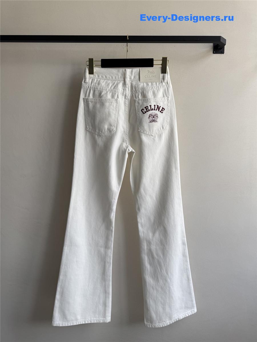 Ce1i*e white flared jeans