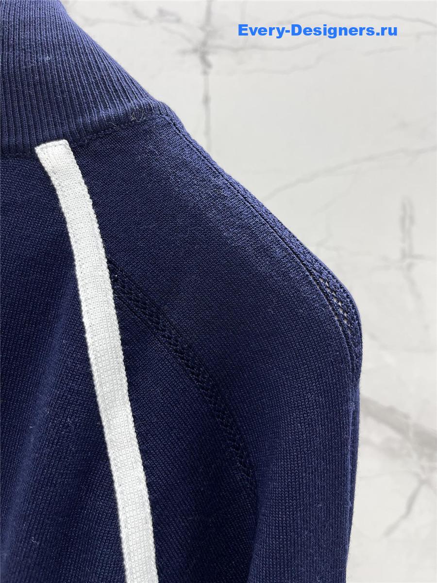 Miu Miu Dark Blue Knit Cardigan