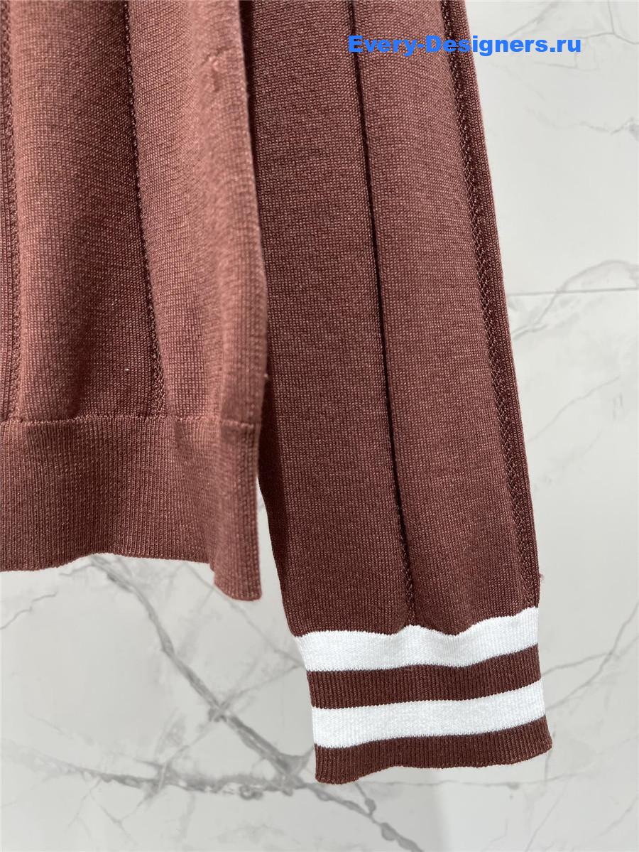 Miu Miu Brown Knit Cardigan