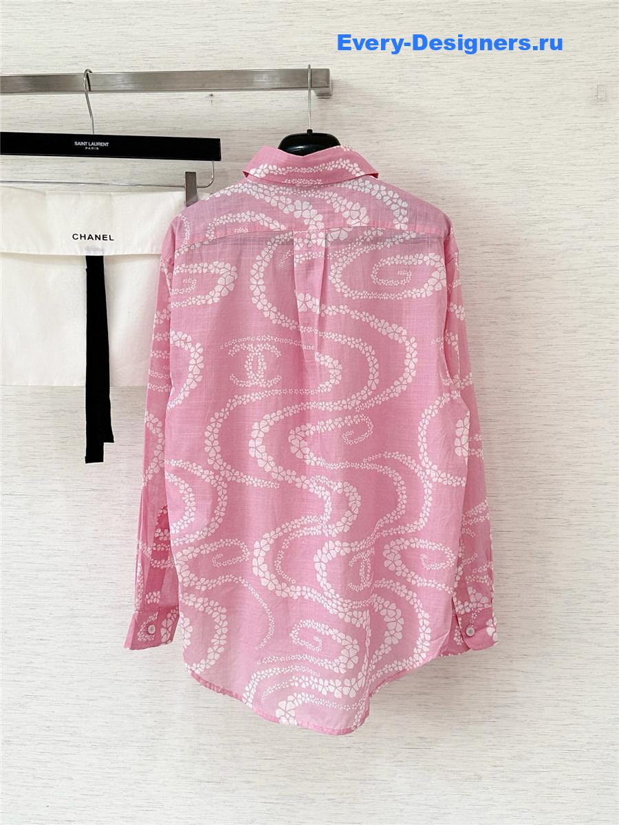 Ch**el coco beach pink shirt
