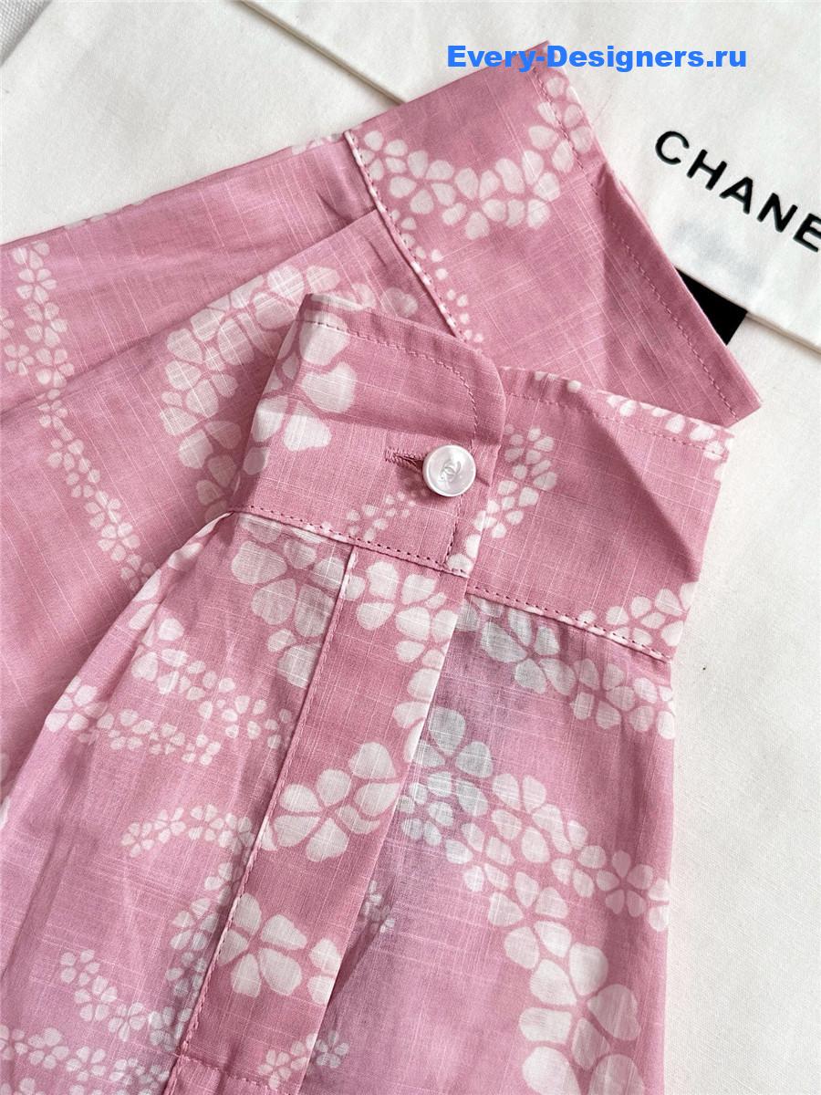 Ch**el coco beach pink shirt