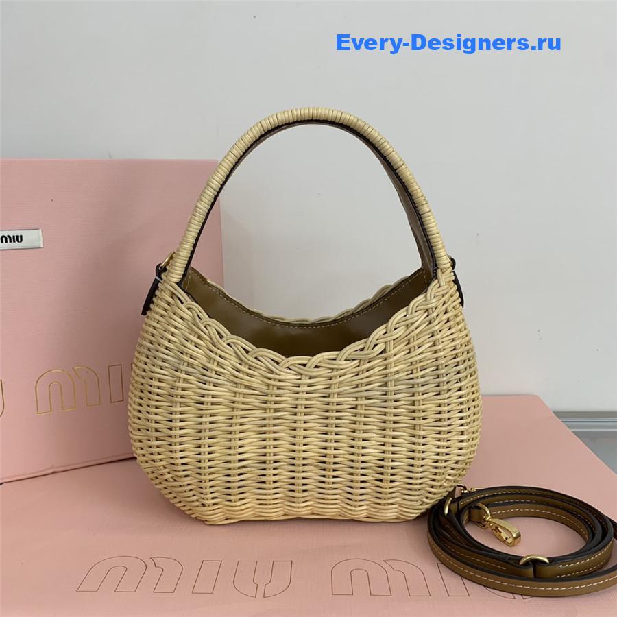 Miu Miu Wander Wicker Bag