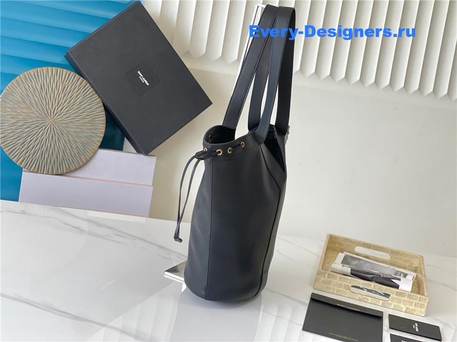 Sa1nt Lau*nt y large hobo in black leather