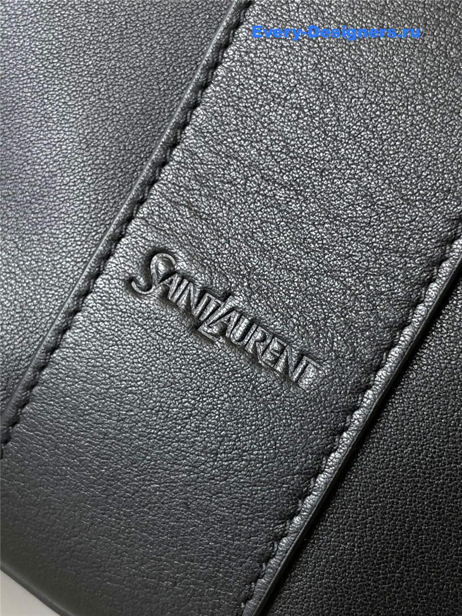 Sa1nt Lau*nt y large hobo in black leather