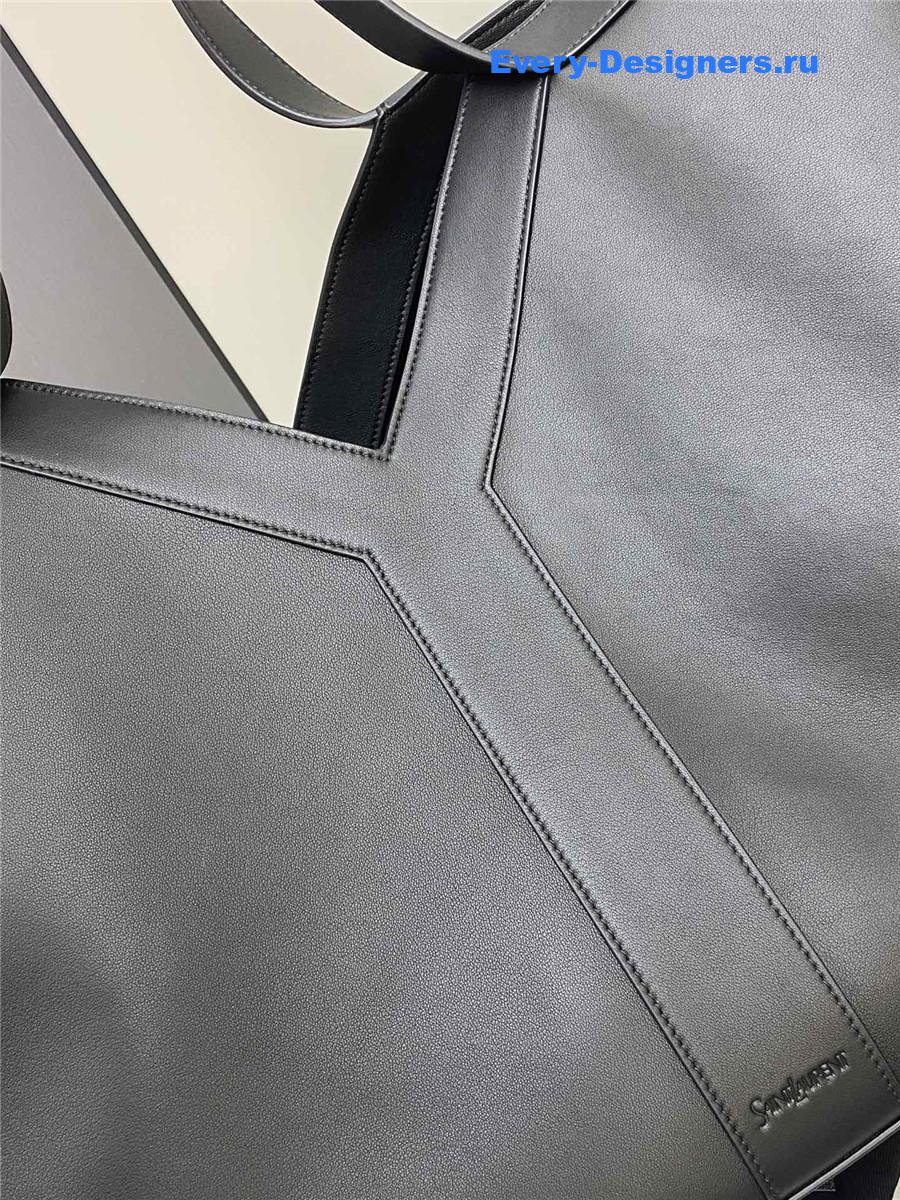 Sa1nt Lau*nt y leather tote in black