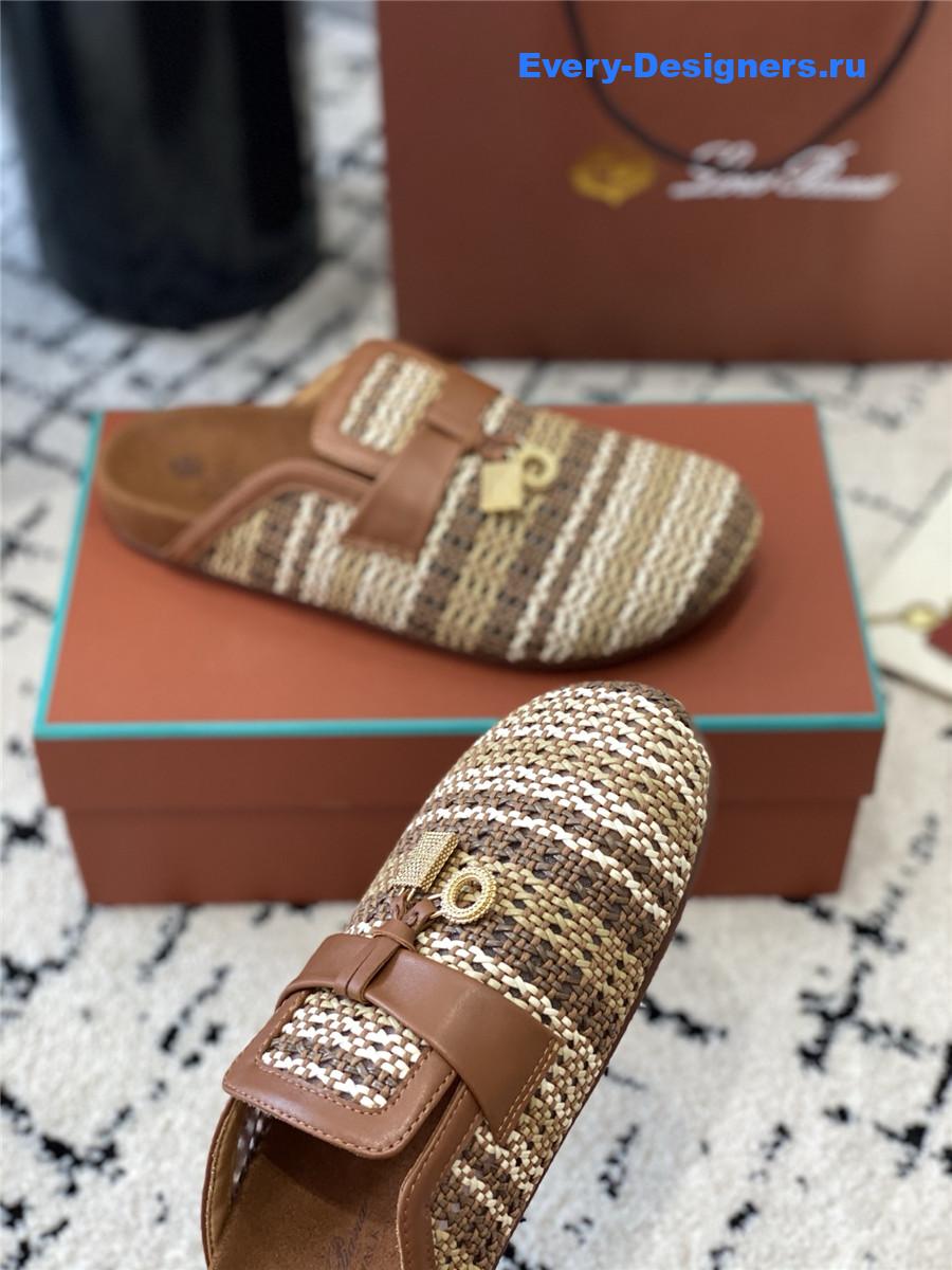 L0r0 P1ana raffia mules