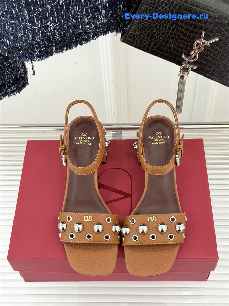 Va1e*ntin0 nellcôte brown sandals