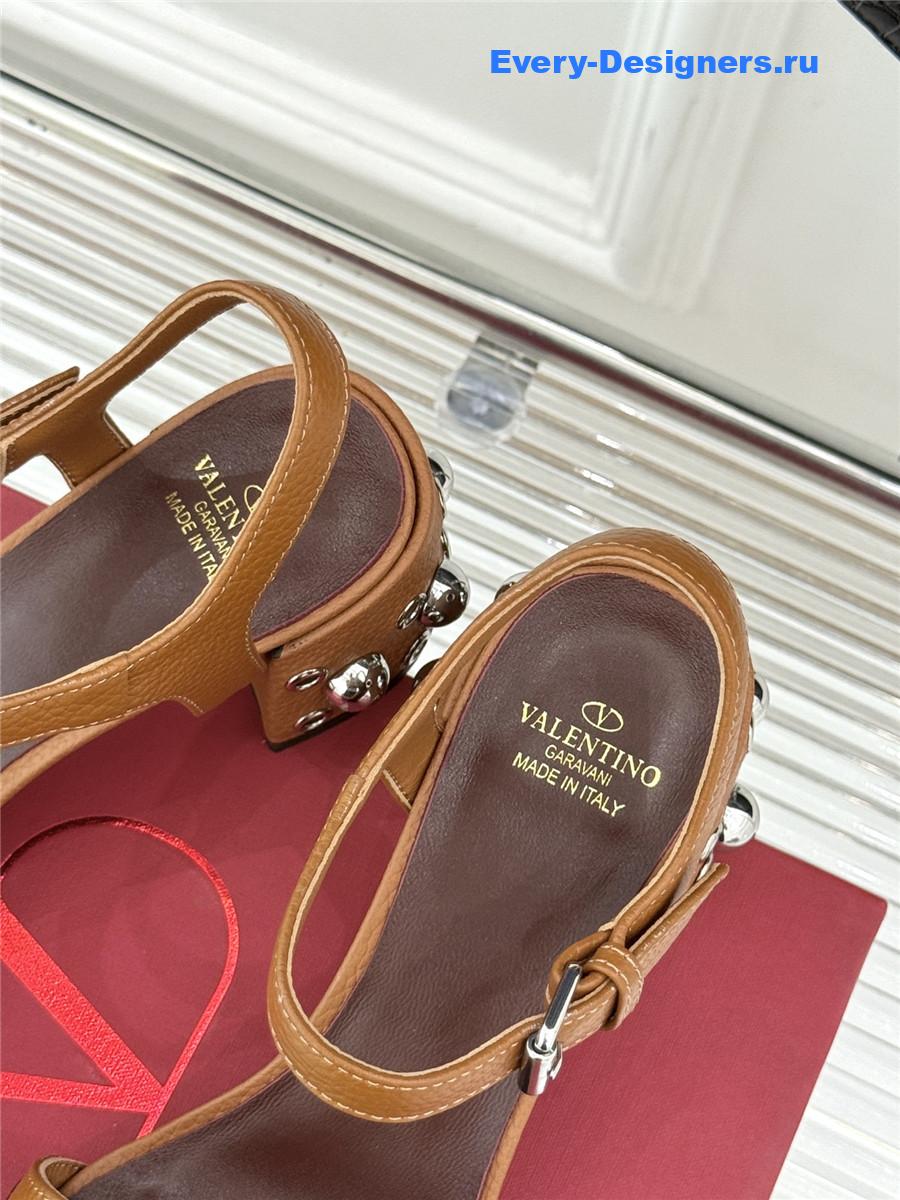 Va1e*ntin0 nellcôte brown sandals