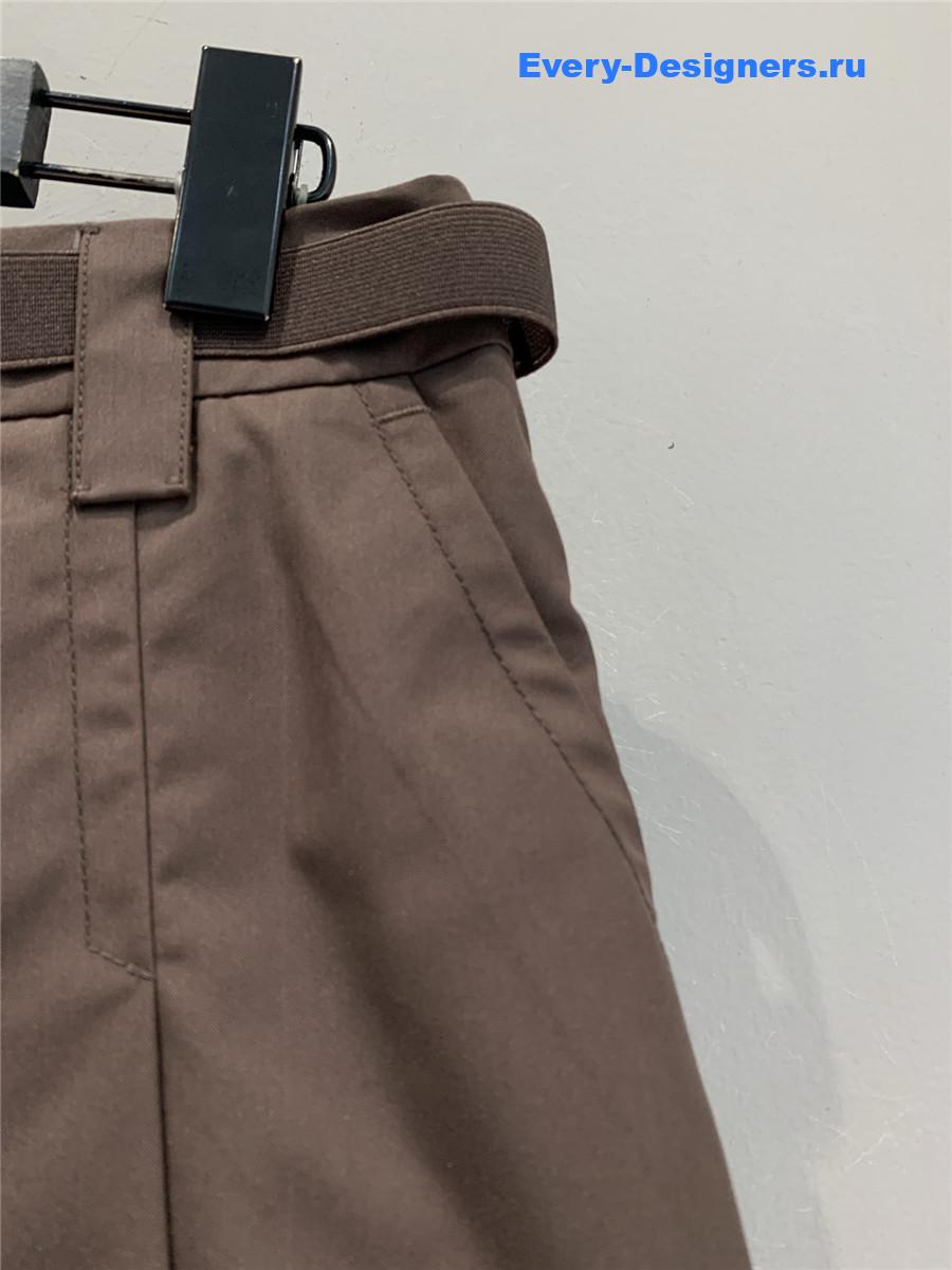 Miu Miu Cocoa Brown Miniskirt