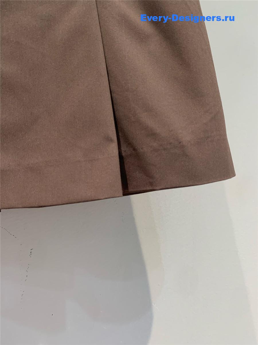 Miu Miu Cocoa Brown Miniskirt