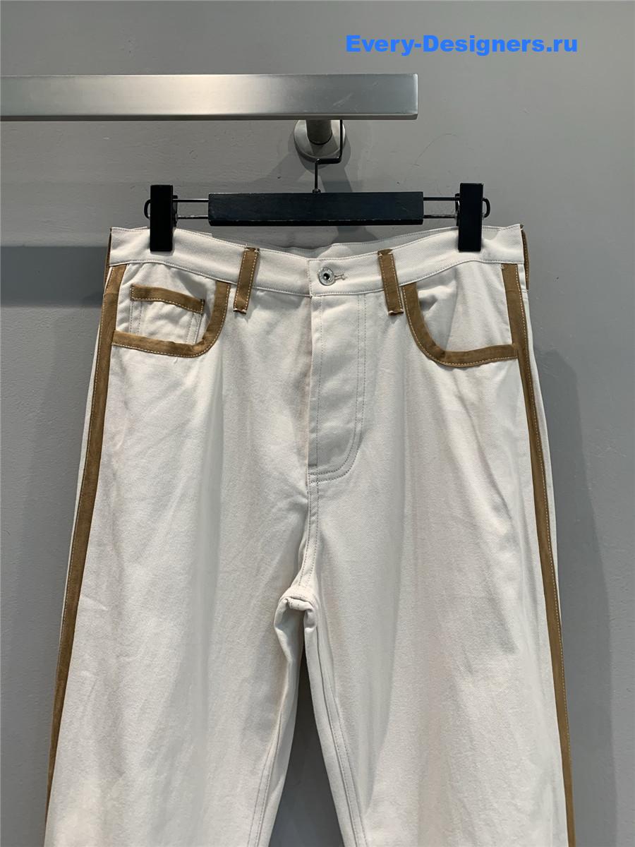 Miu Miu White Straight-Leg Jeans