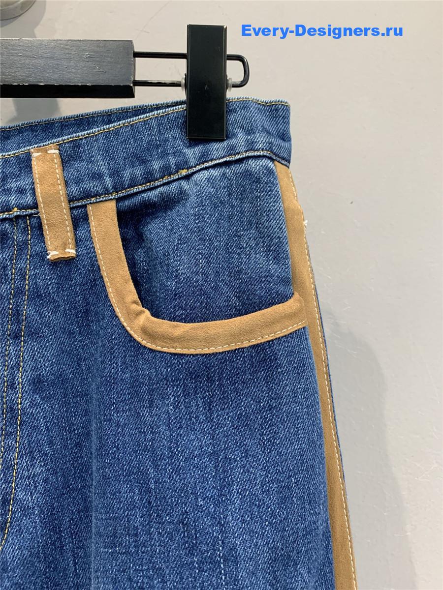 Miu Miu Blue Straight-Leg Jeans