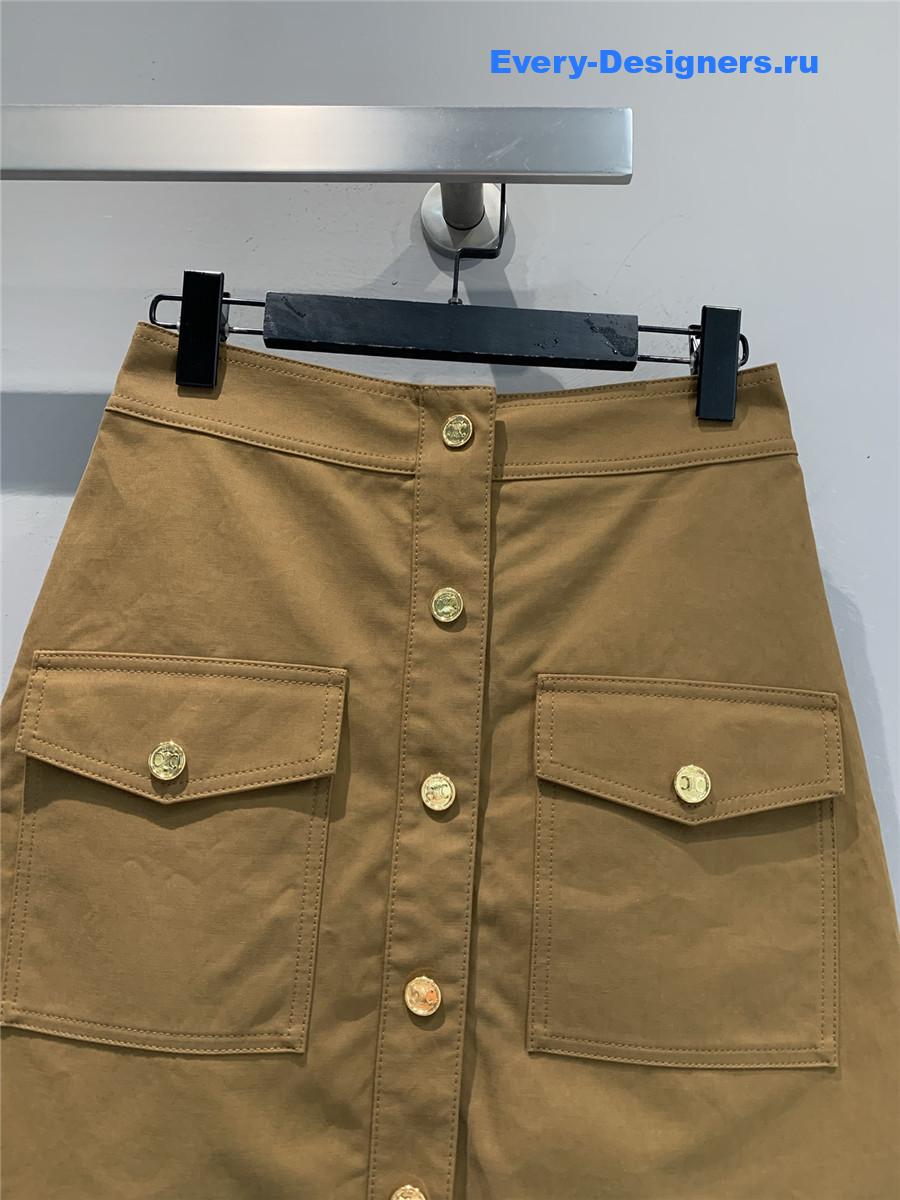 Ce1i*e cotton twill short skirt
