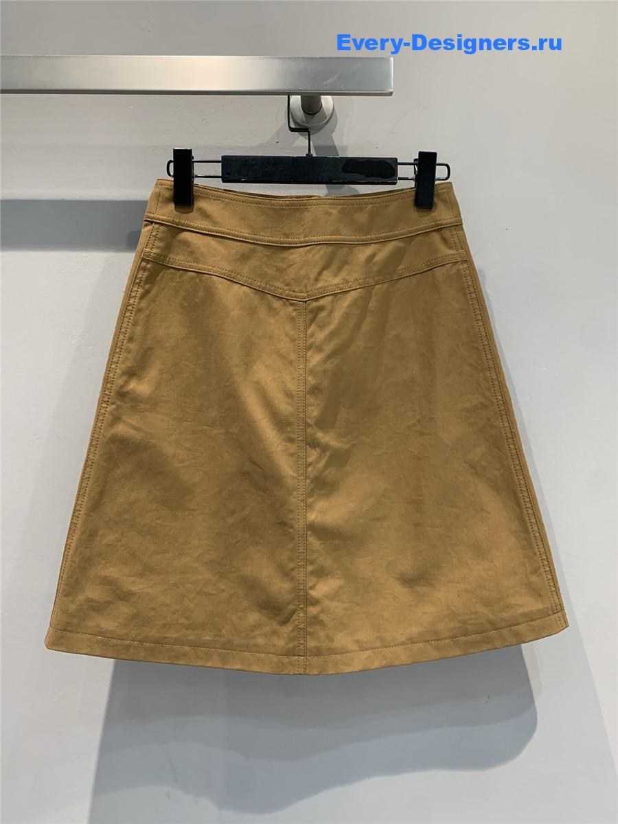 Ce1i*e cotton twill short skirt